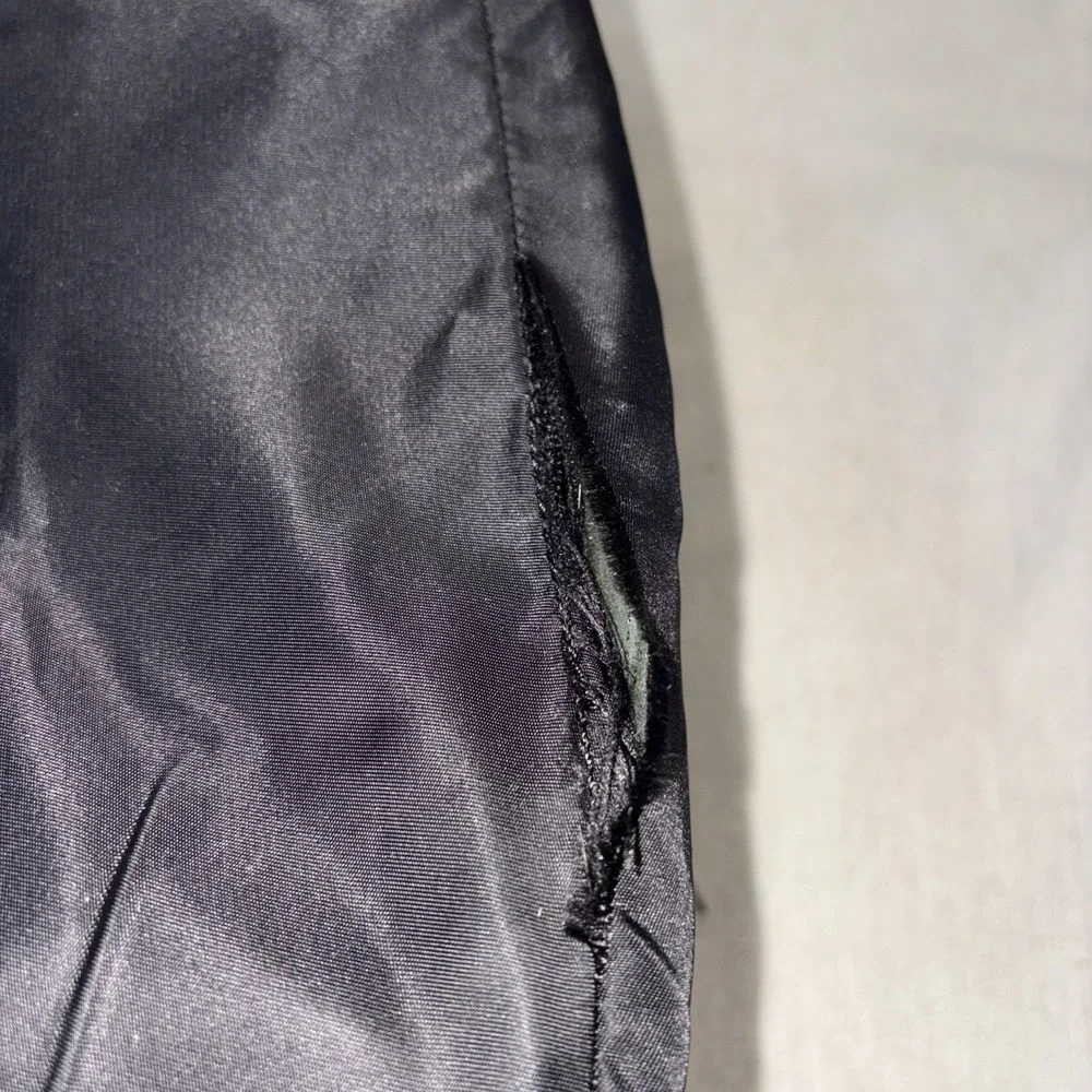 St‎ John Large Hobo Bag Leather Black Classic Silver Hardware Designer Old Money
